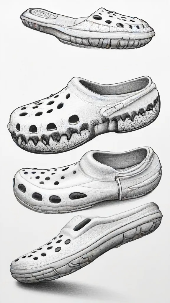 Crocs Drawing Sketch Photo