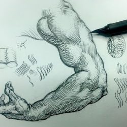 Cross Arm Drawing Hand drawn Sketch