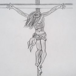 Cross Drawing Photo