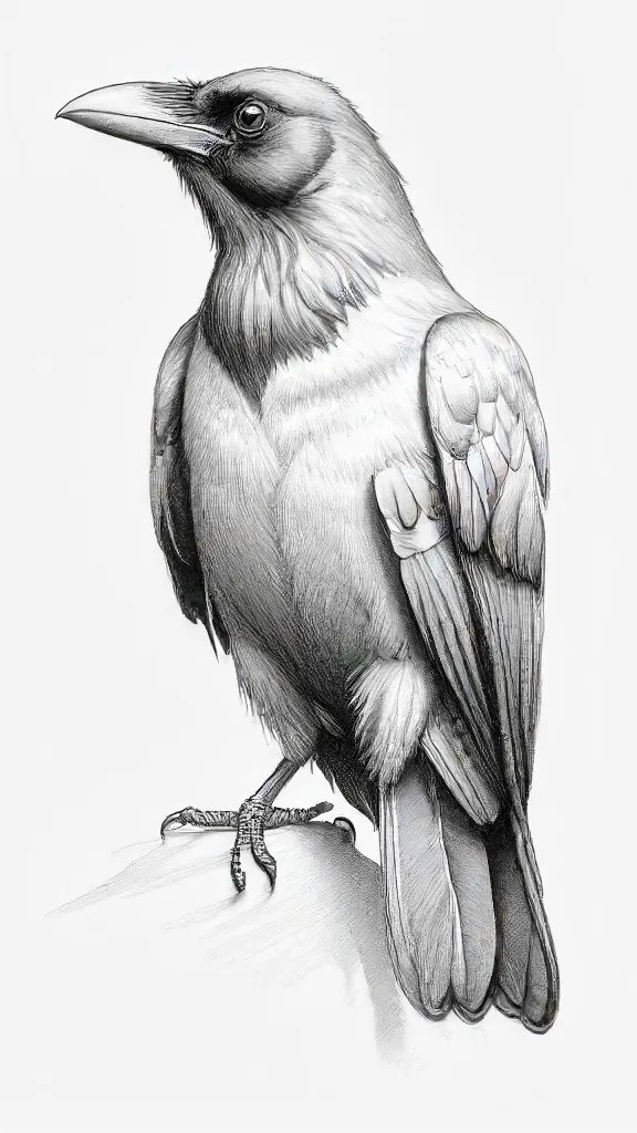 Crow Drawing Art Sketch Image