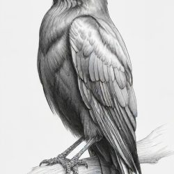 Crow Drawing Sketch Picture