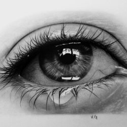 Crying Eye Drawing Amazing Sketch