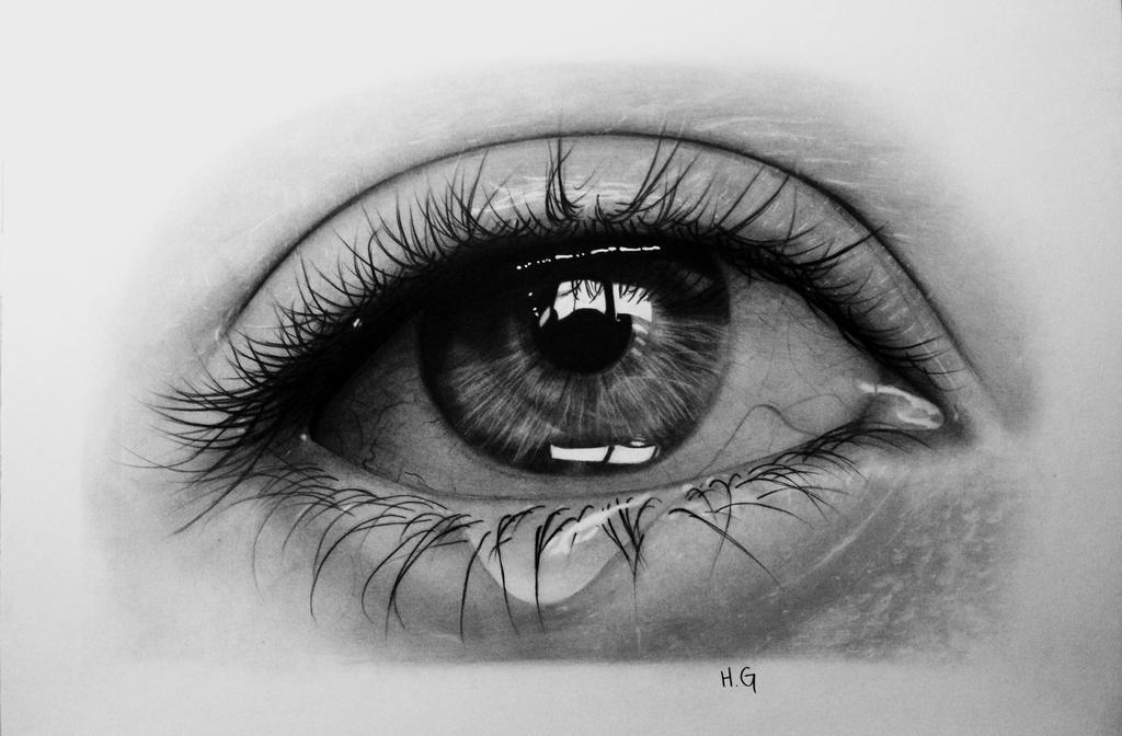 Crying Eye Drawing Amazing Sketch