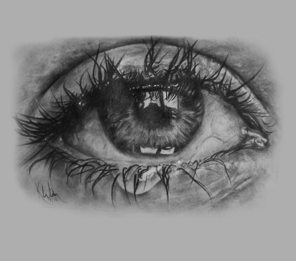 Crying Eye Drawing Hand drawn