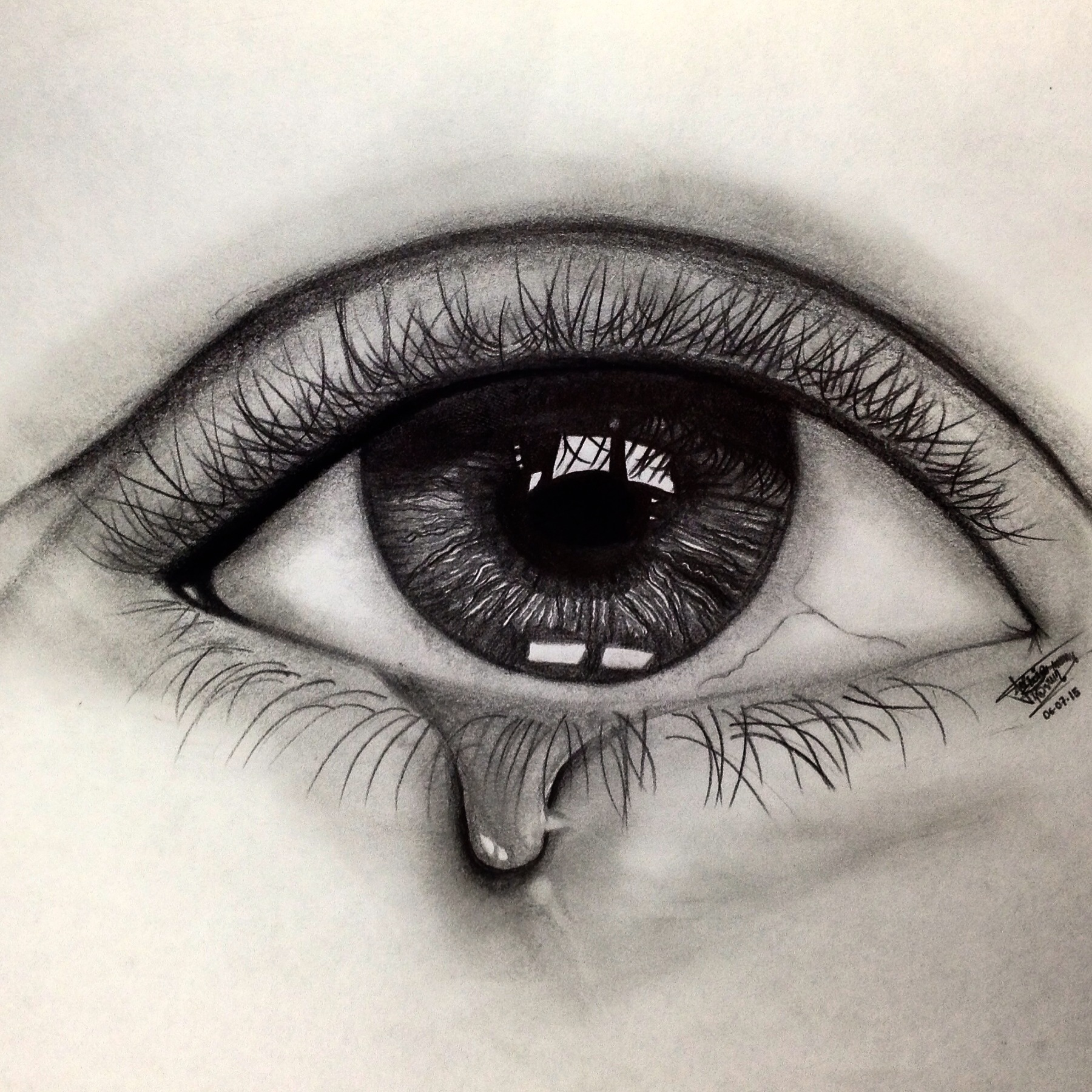 Crying Eye Drawing Picture