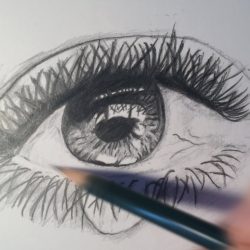 Crying Eye Drawing Sketch