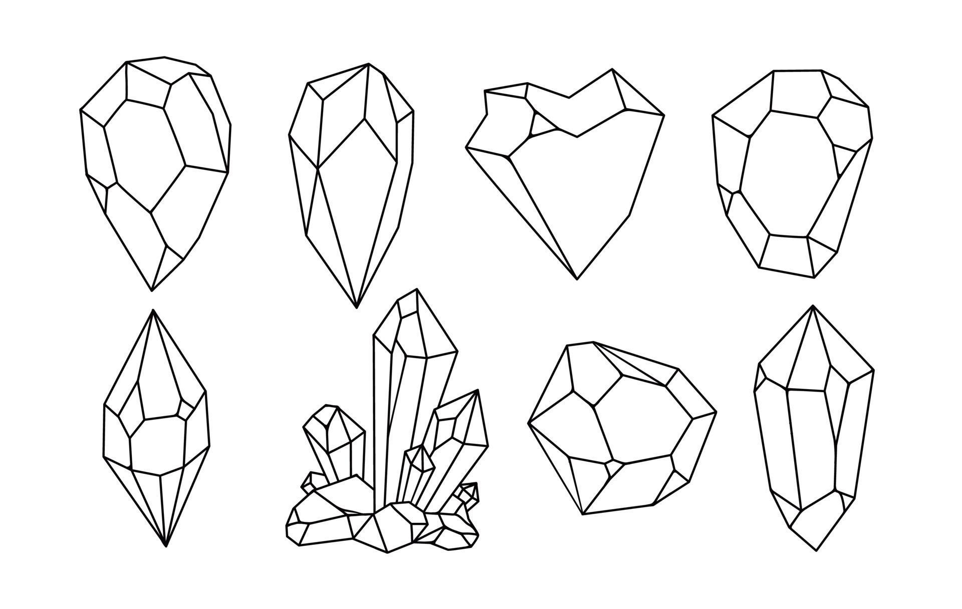 How to Draw Crystal Step by Step Guide Drawing All