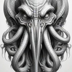 Cthulhu Drawing Art Sketch Image