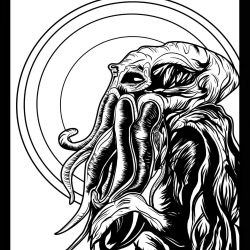 Cthulhu Drawing Intricate Artwork