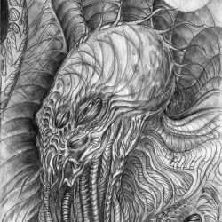 Cthulhu Drawing Professional Artwork