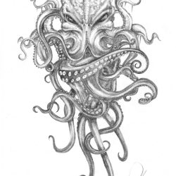 Cthulhu Drawing Realistic Sketch