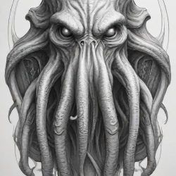 Cthulhu Drawing Sketch Image