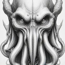 Cthulhu Drawing Sketch Photo