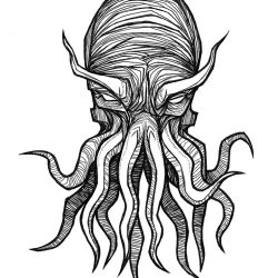 Cthulhu Drawing Stunning Sketch