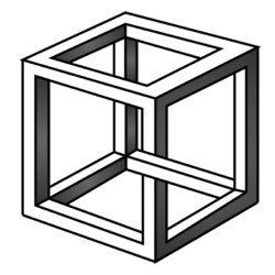 Cube Drawing Photo