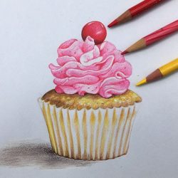 Cupcake Drawing Art