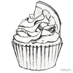 Cupcake Drawing Image