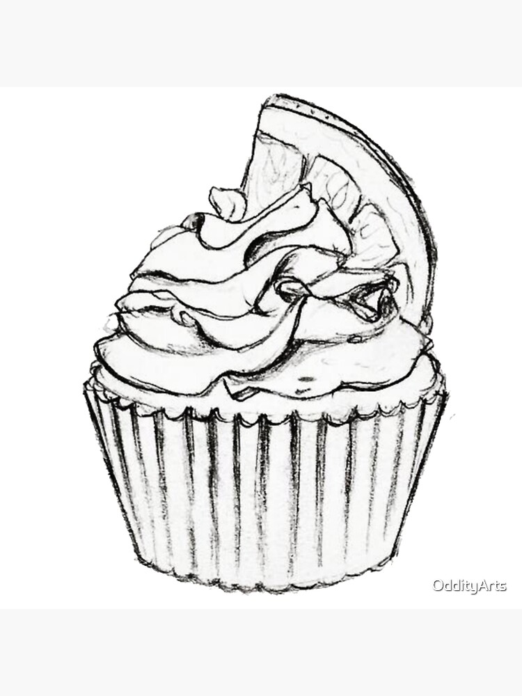 Cupcake Drawing Image