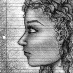 Curly Hair Drawing Hand drawn Sketch