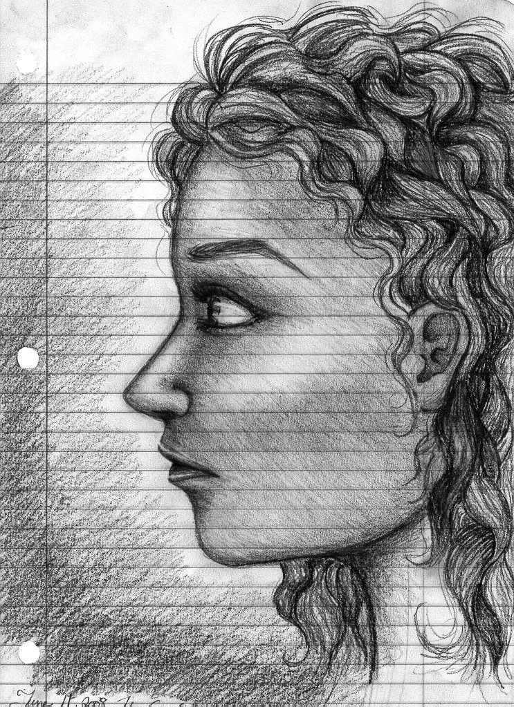 Curly Hair Drawing Hand drawn Sketch