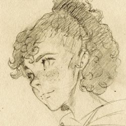 Curly Hair Drawing Photo