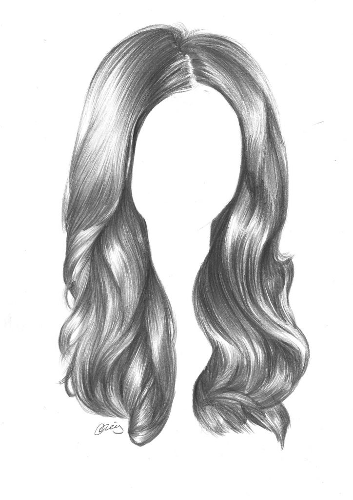 Curly Hair Drawing Stunning Sketch