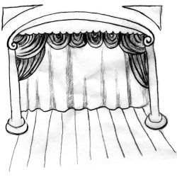 Curtain Drawing Art