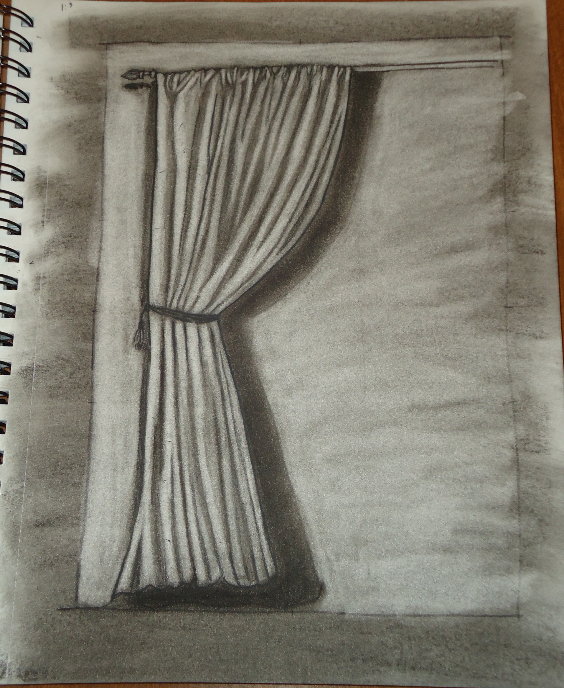 Curtain Drawing Hand drawn Sketch