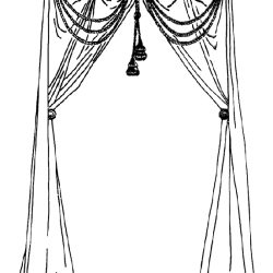 Curtain Drawing Intricate Artwork