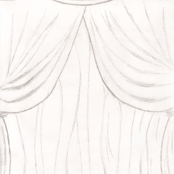 Curtain Drawing Stunning Sketch