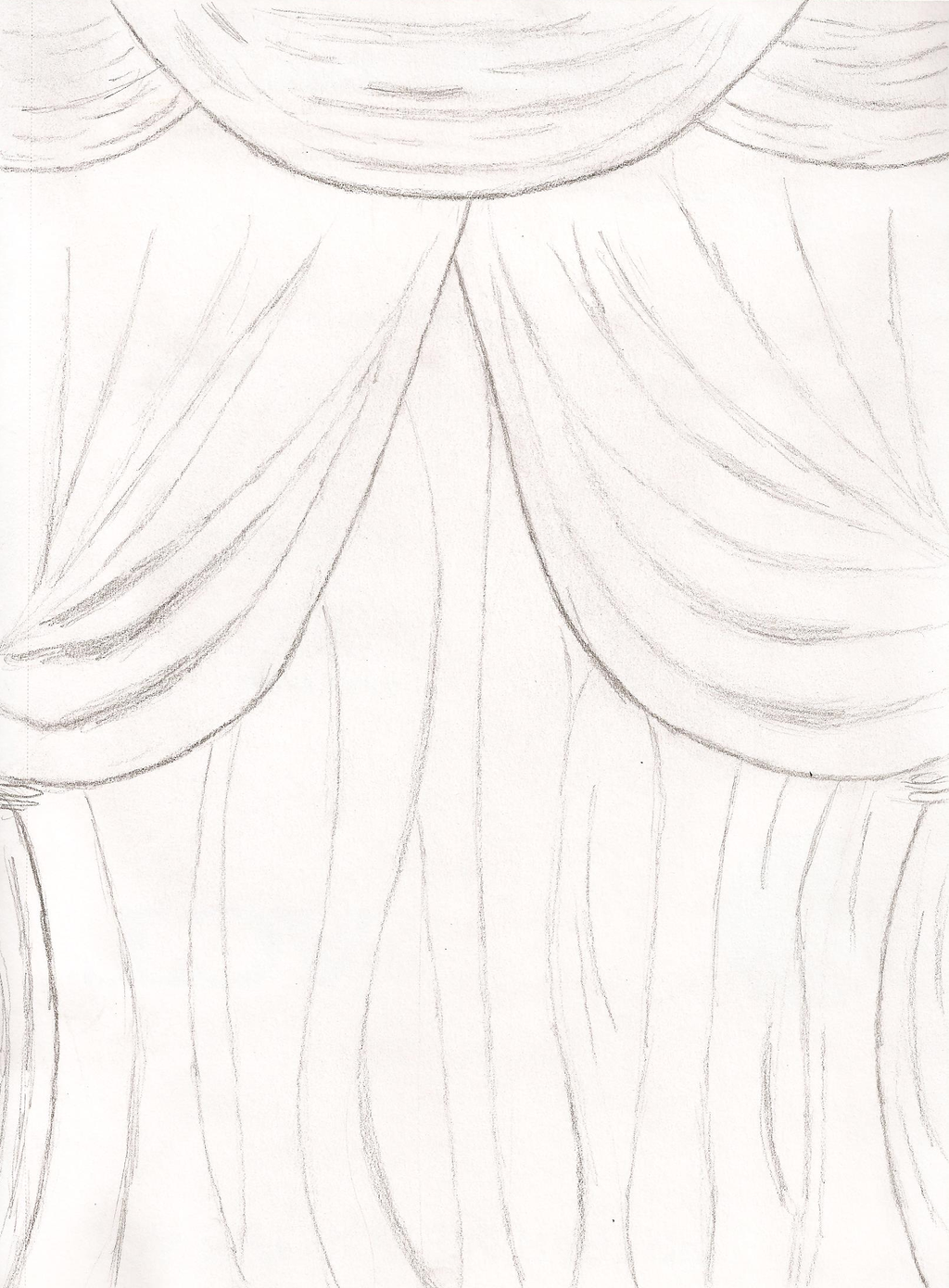 Curtain Drawing Stunning Sketch