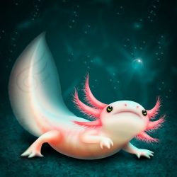 Cute Axolotl Drawing