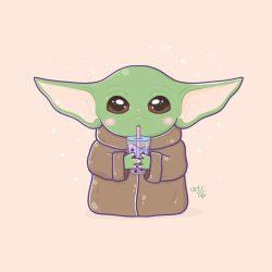 Cute Baby Yoda Drawing Sketch