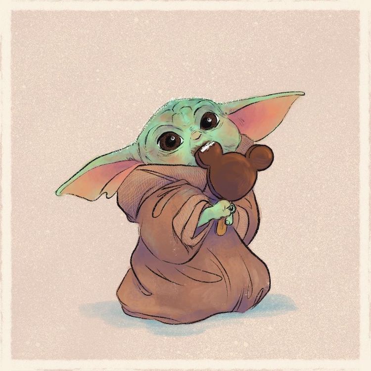 Cute Baby Yoda Drawing Stunning Sketch