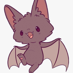 Cute Bat Drawing Realistic Sketch