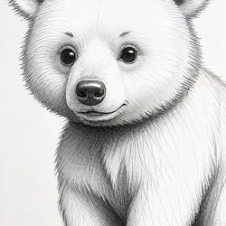 Cute Bear Drawing Sketch Picture