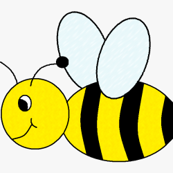 Cute Bee Drawing Art