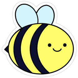 Cute Bee Drawing Modern Sketch