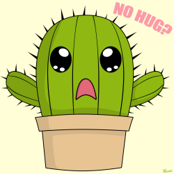 Cute Cactus Drawing Art