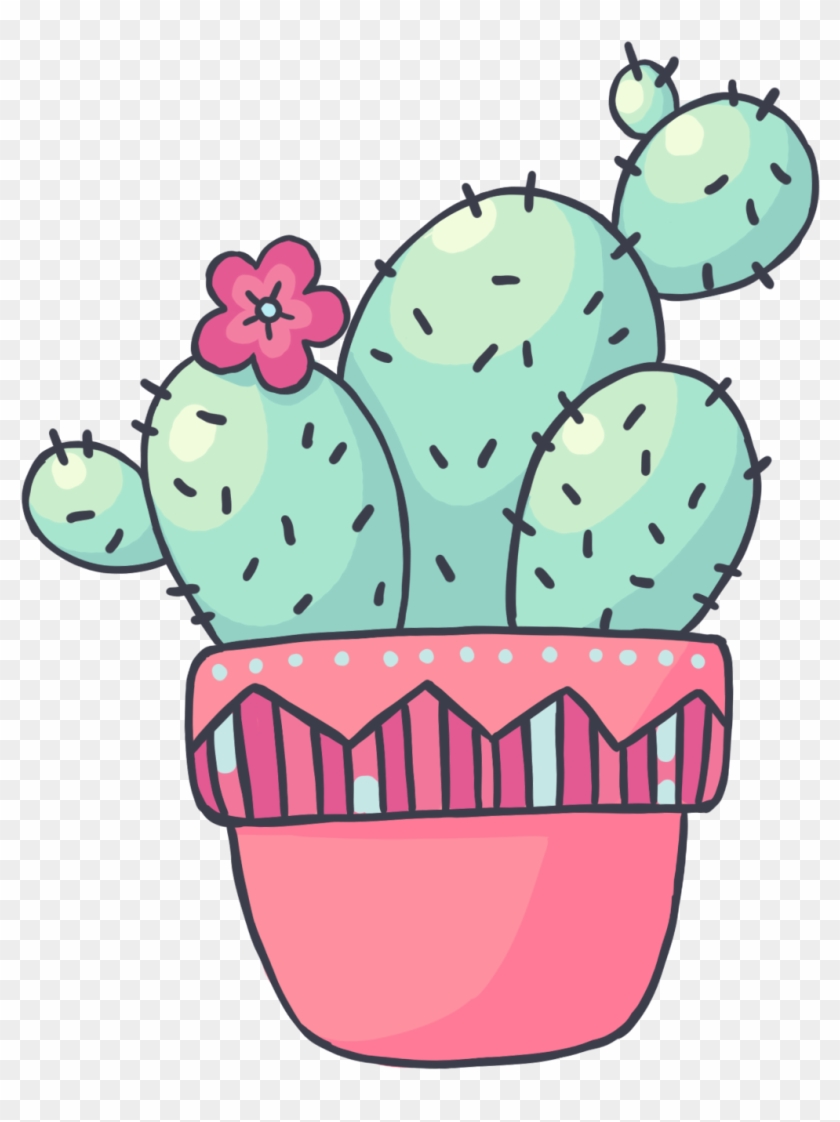 Cute Cactus Drawing Realistic Sketch