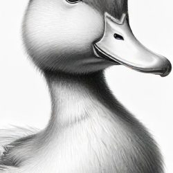 Cute Duck Drawing Sketch Picture