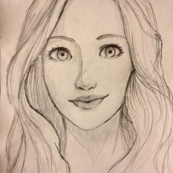 Cute Face Drawing Amazing Sketch