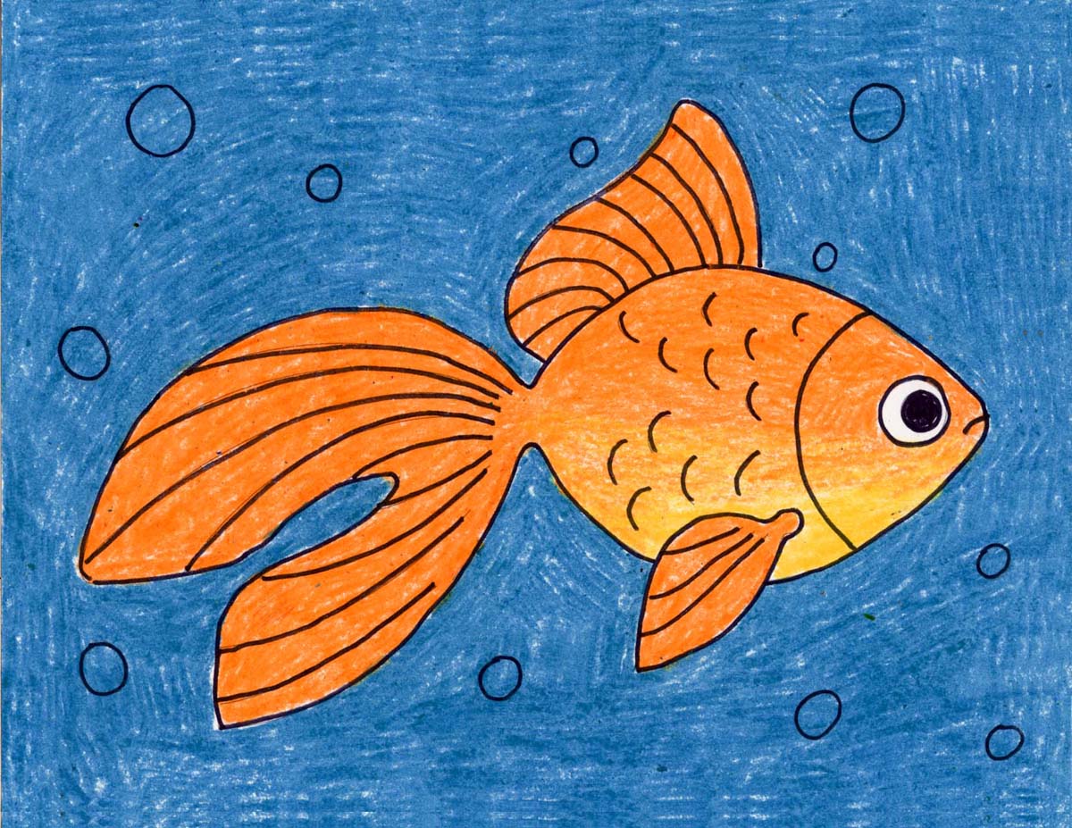 Cute Fish Drawing Amazing Sketch