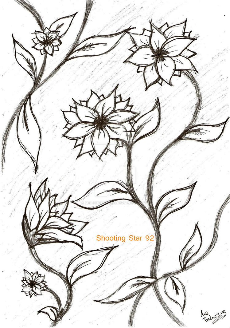 Cute Flower Drawing Professional Artwork