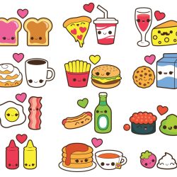 Cute Food Drawing Art