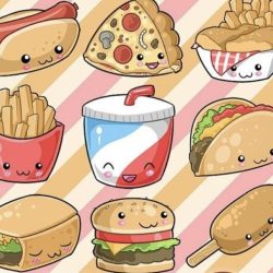 Cute Food Drawing Creative Style