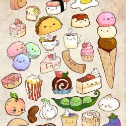 Cute Food Drawing Professional Artwork