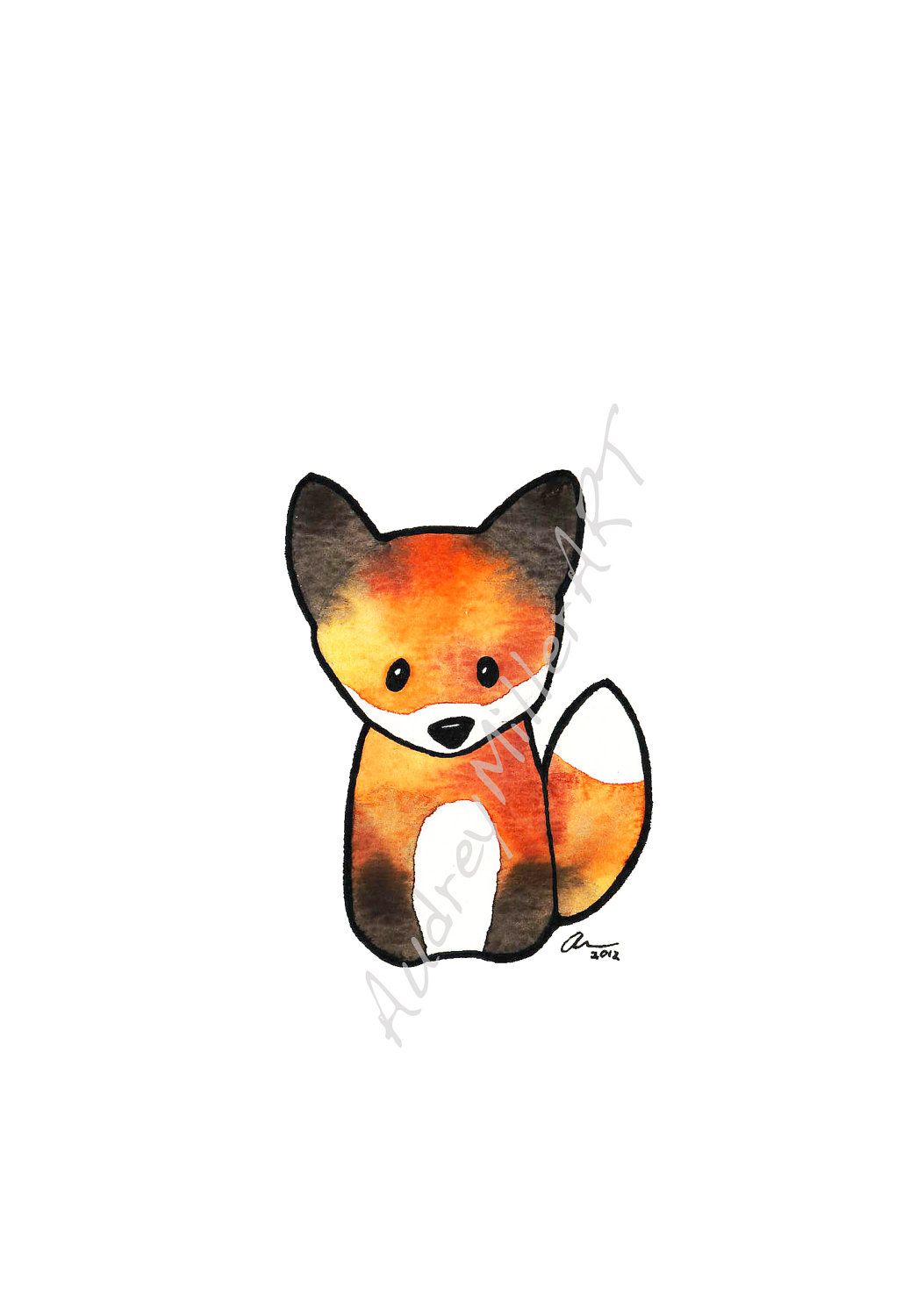 Cute Fox Drawing Creative Style