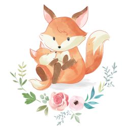 Cute Fox Drawing Intricate Artwork