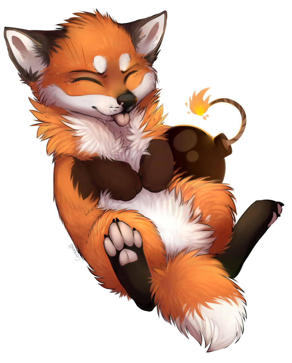 Cute Fox Drawing Photo